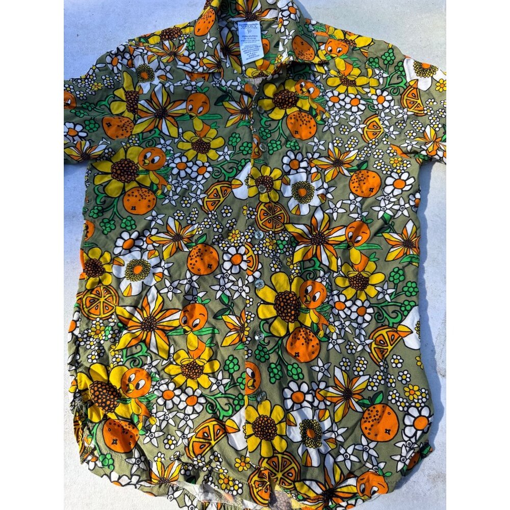 Walt Disney World Vault Collection 50 Orange Bird button-up shirt (Size XS) - Picture 3 of 9